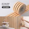 1Roll SXP Foam Wall Sticker 3D Wall Panel 11mm Thick Self Adhesive Skirting Board Wainscoting Suitable for All Indoor Spaces