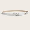 Retro Niche Belt Women's New Casual Fashion Belt Versatile and Simple Paired with Jeans Decoration Belt Ins Style Black