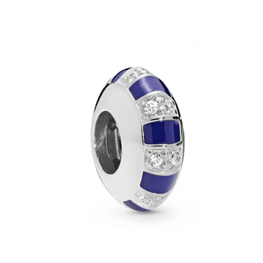 Moon Paw Clasp Clip Charm Copper Square Stone Spacer Bead Fit Original Bracelet Diy For Woman Girl Jewelry