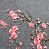 1 Stück Pflaumenblüten-Applikation Kleidung Stickerei Aufnäher Stoffaufkleber Aufbügler Handwerk Nähen Reparatur Gestickt