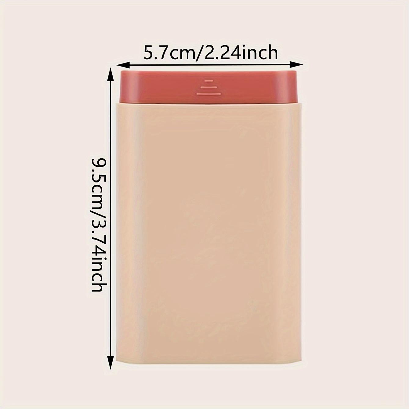 1pc-Portable Small Medicine Box, Travel Medicine Sub Packaging Box, Sealed Storage Box, 7-day Sub Packaging Mini Grid Sealed Box розовый