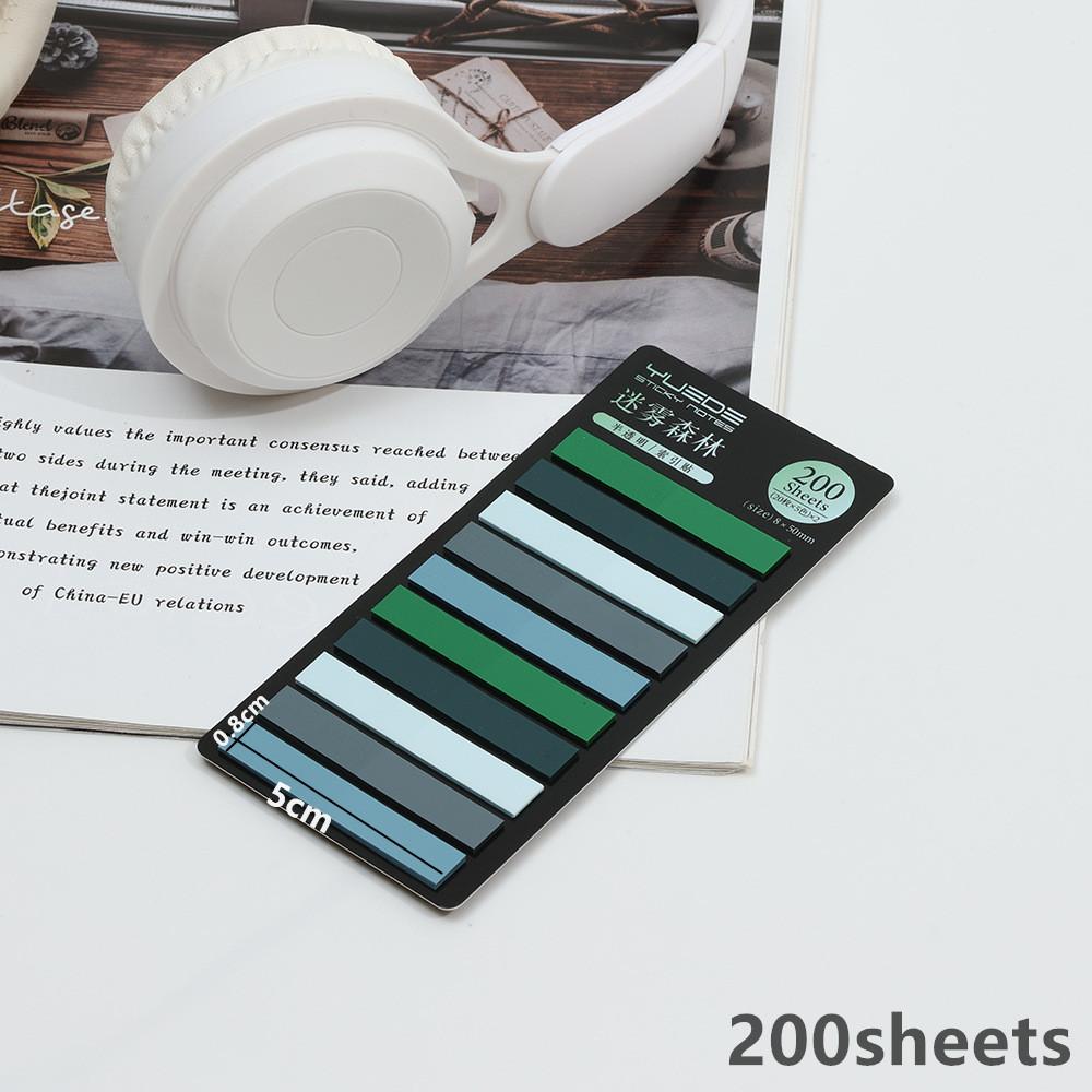 

KindFuny 200 Sheets Rainbow Color Index Memo Pad Sticky Notes Paper Sticker Notepad Bookmark School Supplies