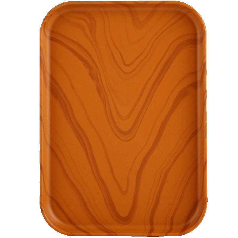 CAIZHI Faux Wood Grain Serving Tray