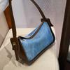 Women's PU leather crossbody bag fashionable shoulder bags patchwork versatile textured travel women's bags new