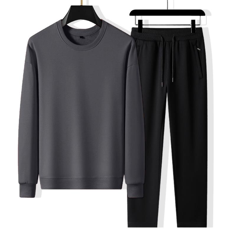 Unisex Cotton Hoodie & Joggers Set - Fashionable, Casual, Loose Fit, Plus Size - Perfect for Spring and Autumn