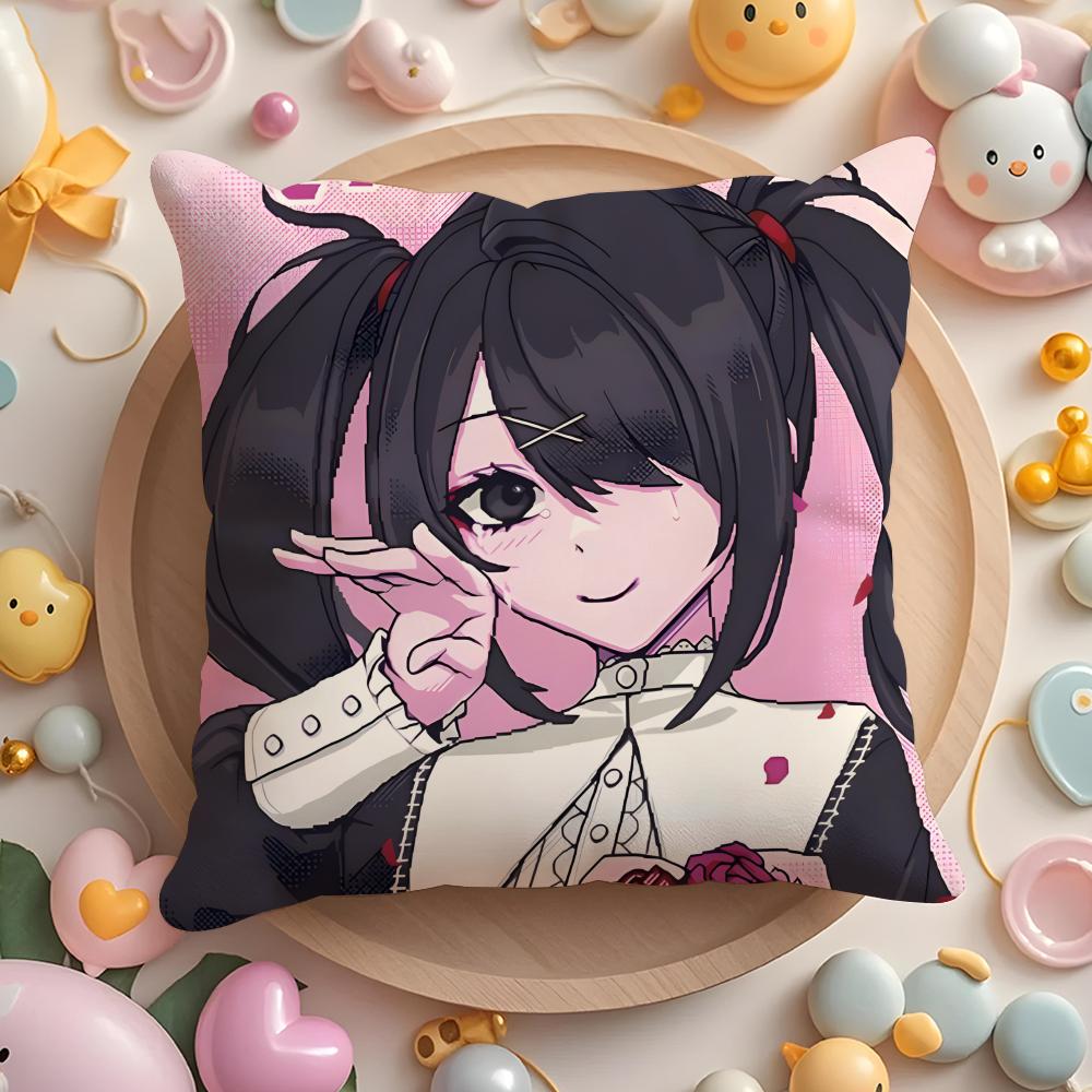 Cute NEEDY GIRL OVERDOSE Cushion Cover Home & Car Multi-Scene Pillow Cover - Reversible, Soft & Durable for Daily Use