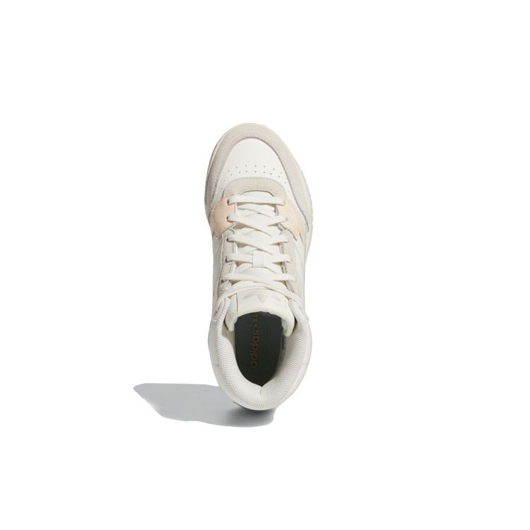 Adidas Originals Comfortable Versatile High-Top Skate Shoes Women Sneakers White Blue Pink HR1417