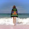 Haitian Flag Print Microfiber Bath Towel Super Absorbent Beach Towel For Travel Swimming Gym Outdoor Sports