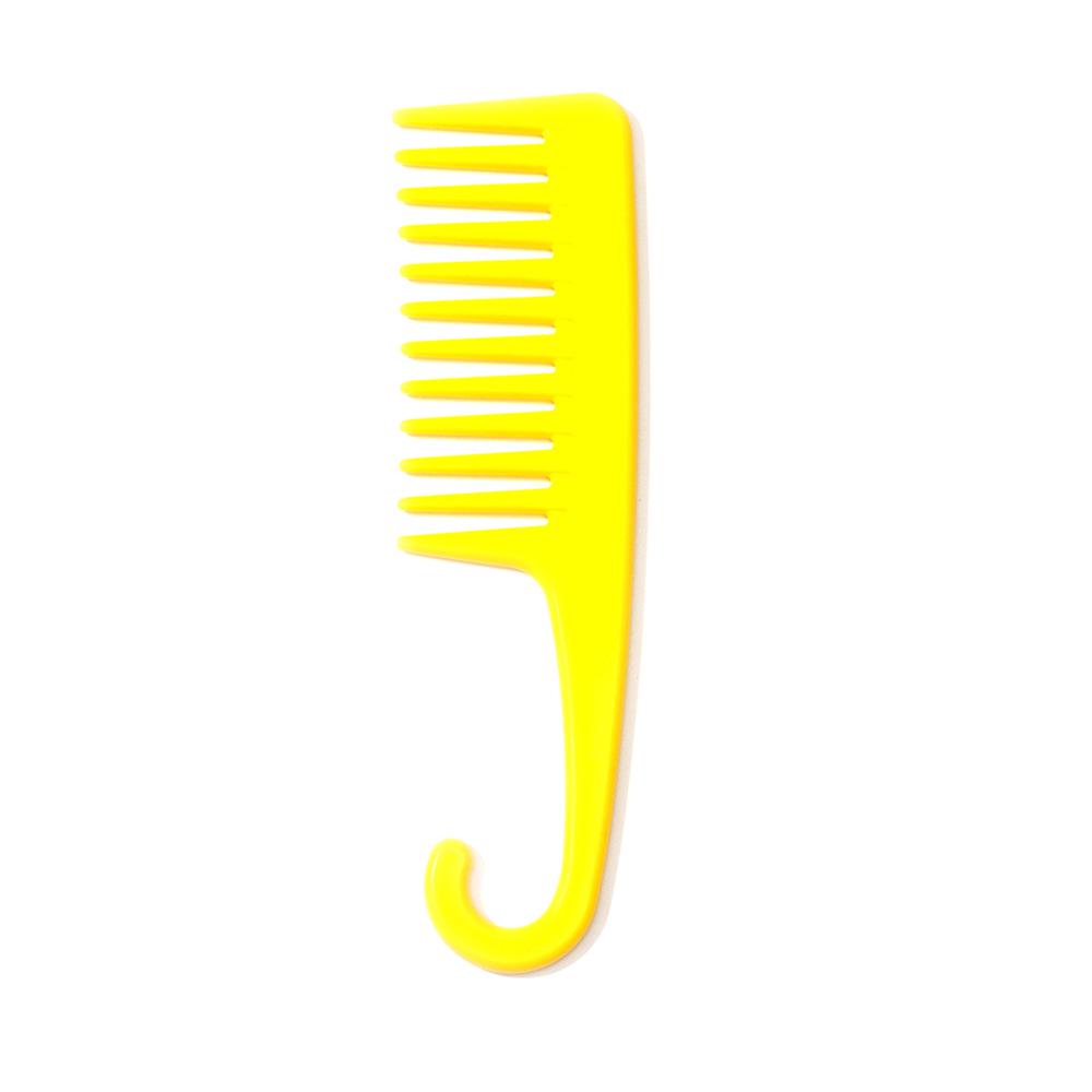 Durable Wide-Tooth Massage Comb with Hook for Long Straight Hair - Easy Detangling for Men & Women