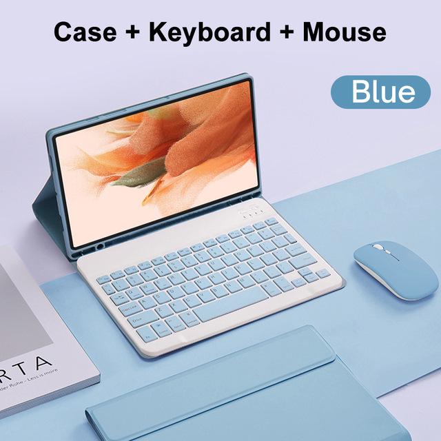Samsung S11/A9+/S7/S8/S9FE/S10Li Bluetooth Keyboard Protective Case with Magnetic Pen Holder