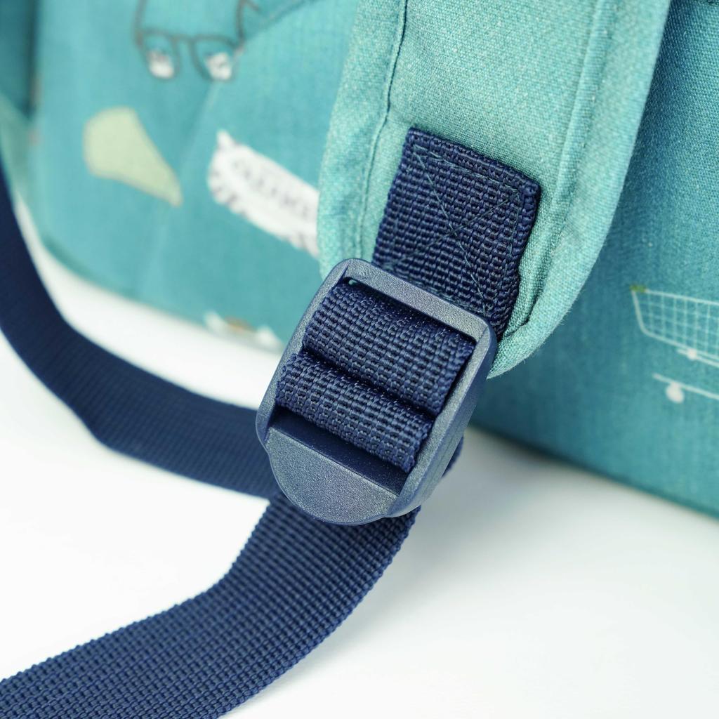 Kusguru Japan Nekomaruke Rucksack, Damen, 258515, Blaugrün, Mittel