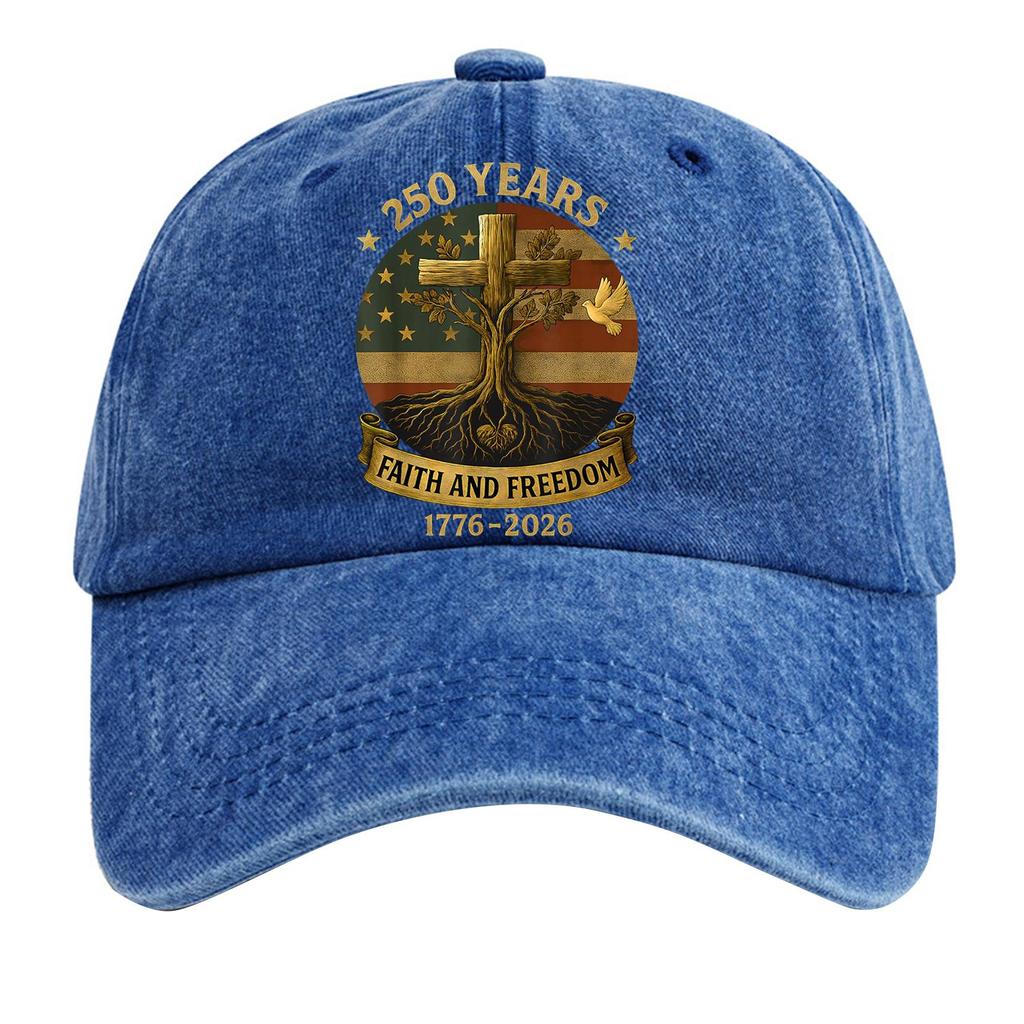 American Anniversary Commemorative Hat Printed Baseball Hat