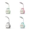 USB LED-bordslampe Kaninlys Søt tegneserielampe USB oppladbart LED-leselys Øyebeskyttelse Fargerik nattlys Nyhet