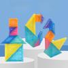 Geometry Magnetic Puzzle Blocks For Kids With Sensory Development And Handeye Coordination