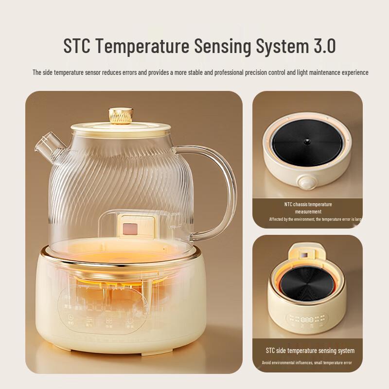 World Kitchen Corning 1L Glass Health Tea Kettle