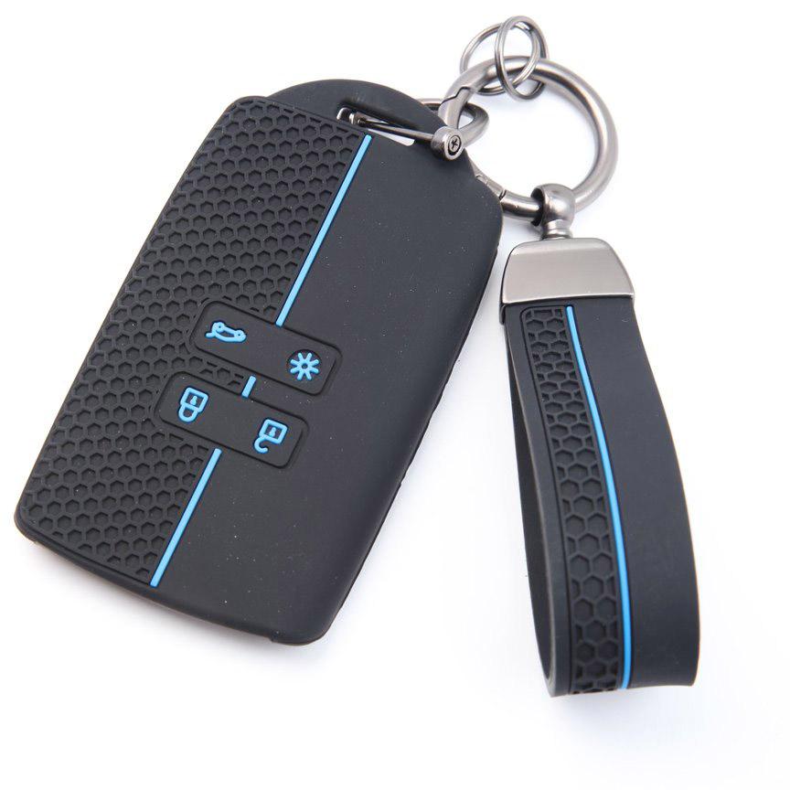 Key Case Cover for Renault Duster Captur Arkana Kadjar Clio Megane Austral Laguna with Keychain Anti-Scratch Guard Shockproof Protection