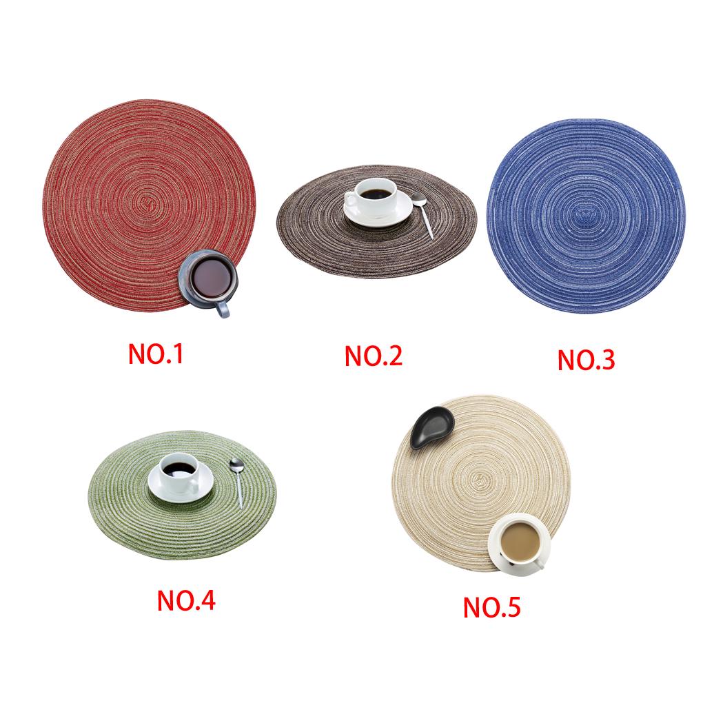 Cotton Weave Thicken Placemat Coaster Home Kitchen Heat Insulated Anti-hot Pad