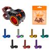 6Pcs M5X18Mm Mountain Bike Stem Bolts Titanium Plated Allen Hex Head Bike Stem Screws With Washers Handlebar Bolt Plating