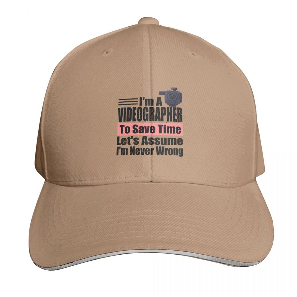 Im a Videographer to Save Time Lets assume Im Never Wrong Videographer Birthday Videographer Gift Idea Baseball Cap