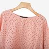 ZANZEA Women Casual Round Neck Half Sleeve Loose Patchwork Crochet Blouse