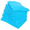 WKG Senshu Face Towel Set of 10 Made in Japan 84 cm x 34 cm Cotton Soft Towel Plain Approx. 100% (Light Blue)