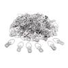 100 Pieces 3.2 x 1.5 cm Single Hole D Picture Hooks Wall Hangers Heavy Duty