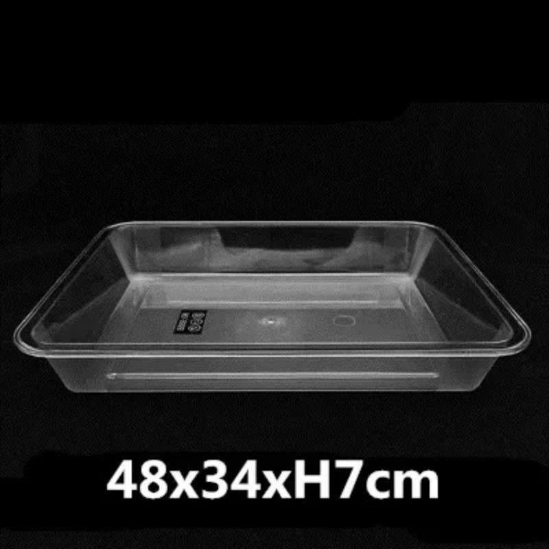 Acrylic Plastic Serving Trays Transparent Rectangular Serving Fruit Vegatable Food Tray Dishes Dinner Set Square Plates Dishes