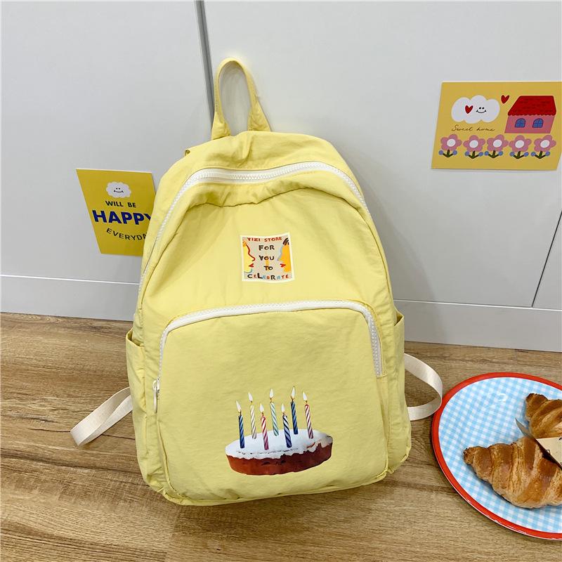Schoolbag Korean version niche personalized graffiti backpack female small fresh leisure student class schoolbag large capacity commuter bag