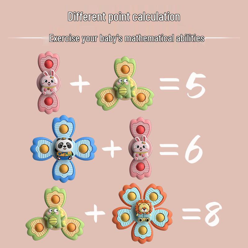 Children s Suction Cup Spinner Bath Toy - Fun Gyroscope & Rattle