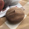 Fashion Solid Color Autumn and Winter Thickened for Keep Warmth Beret Hat Women Versatile Literature and Art Painter's Hat
