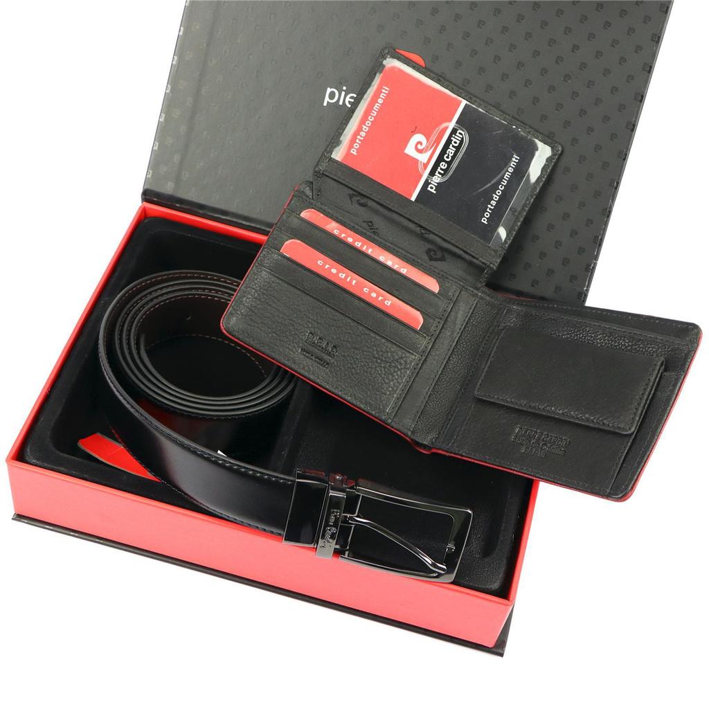 Although Natural Leather Gift Set Pierre Cardin ZG-78-BR