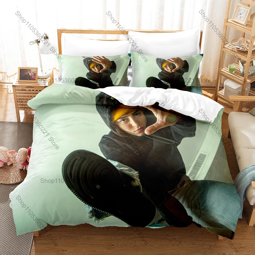 Latin Trap Style Duvet Cover + 2 Pillowcases, Nicki Nicole Printed Bedding Set Soft Material Bedroom Ornament & Holiday Birthday