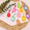 Cartoon Luminous Turtle Keychain Pendant Creative Kawaii Animals Key Ring Backpack Decoration Accessories Birthday Gifts