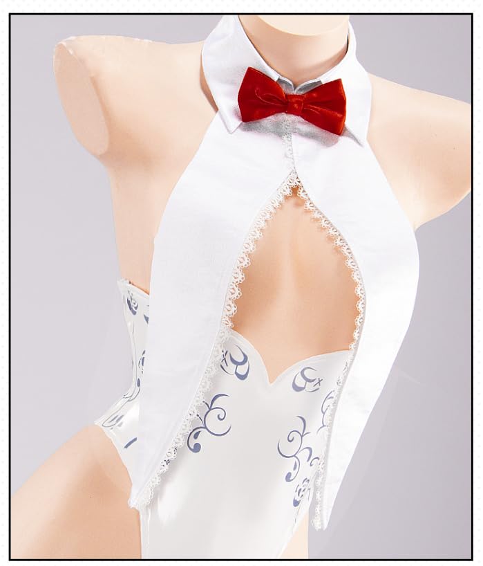 [Lavender] Pure White Bunny Cute Cosplay Costume for Christmas and Halloween, Bunny Girl, Size L/LL
