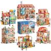 Feile Large Particle Villa Building Blocks for Kids - Creative Pretend Play Set for Kindergarten Boys and Girls.