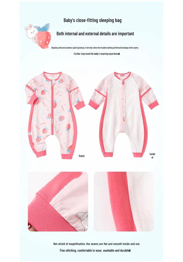 Reiner Baumwoll-Babyschlafsack - Frühling/Sommer Anti-Kick Fußsack