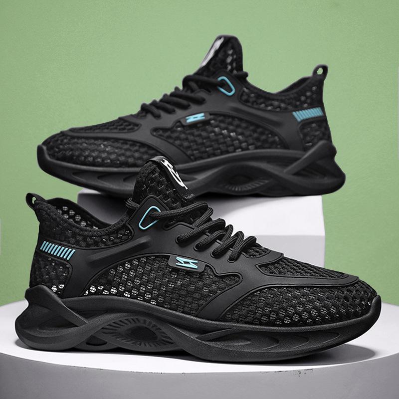 New design men's mesh breathable soft sole sports casual shoes hollow hole outdoor men's trend men's shoes