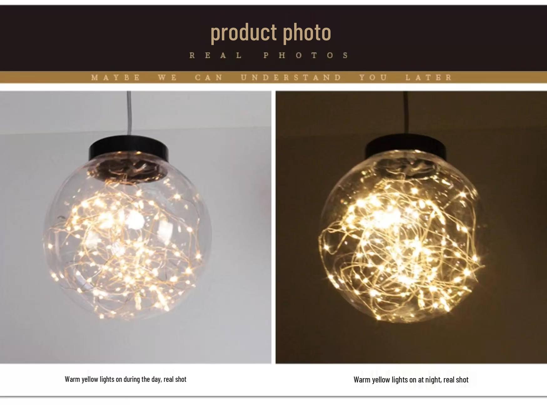 

LED Copper Wire Ball Light, Waterproof Outdoor Hanging Decoration for Festivals and Weddings 25cm Copper Wire Ball Light