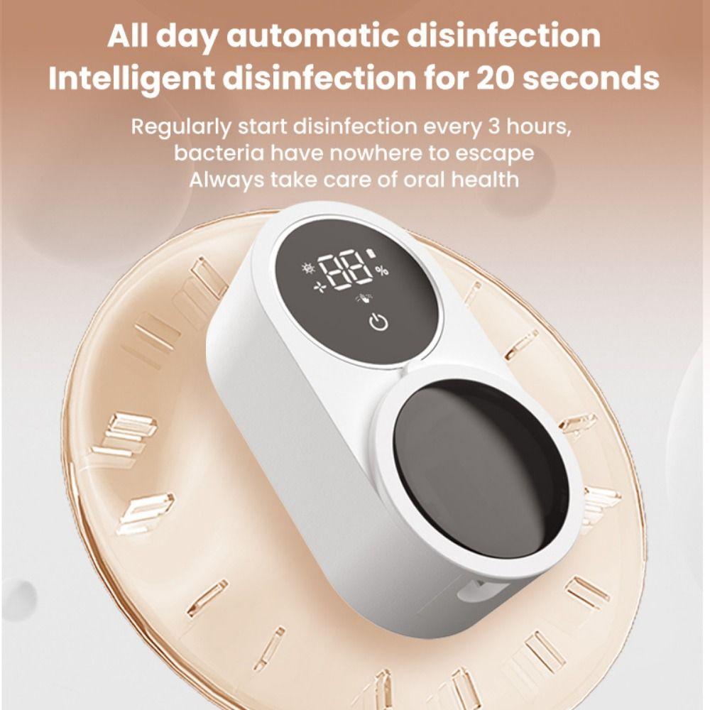 Disinfettante Elettrico per Scaffale Porta Spazzolino Senza Foratura Sterilizzatore Smart per Spazzolino Bagno