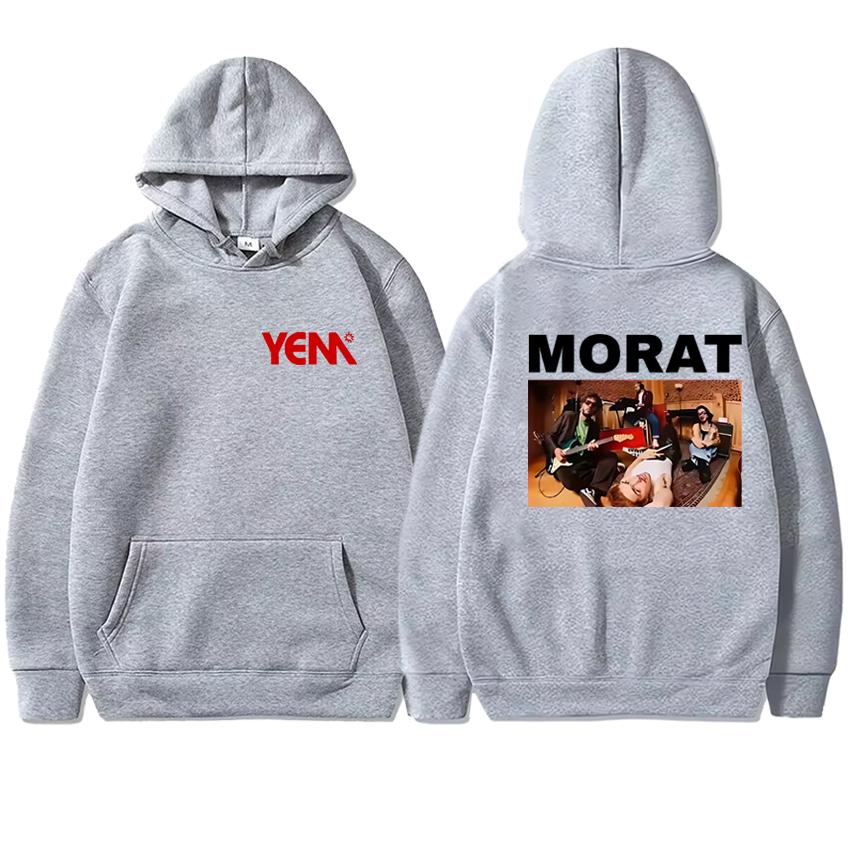 Hot Rock Band Morat Asuntos Pendientes 2025 Tour Double Sided printed Hoodie Unisex vintage pullover Men women Fleece Sweatshirt