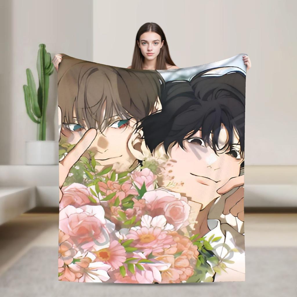 Super Warm Blankets Picnic L-Lost In The Cloud Anime Throw Blanket Flannel Bedspread For Couch Chair Bed Sofa Bed Cover