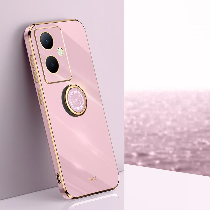 Pro OnePlus Nord N30 Case OnePlus Nord CE 3 Lite Phone Case CPH2465 2467 Zadní kryt Luxusní čtvercový pokovovací kroužek Držák na stojan