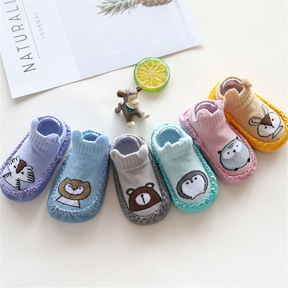 First Walkers Infant Shoes Floor Socks Combed Cotton Socks Shoes Anti-slip Cartoon