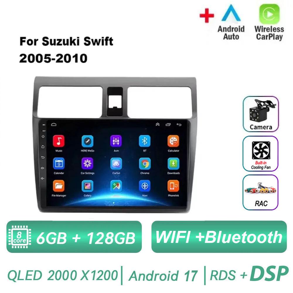 Android 17 Car Radio for Suzuki Swift 2005 2006 2007 2008 2009 2010 2DIN Multimedia Player Navigation Carplay GPS Video IPS 4G