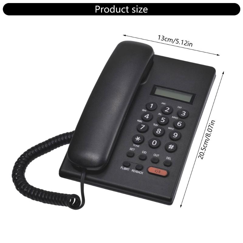 Kabelgebundenes Festnetztelefon Festnetz-Schreibtisch-Festnetztelefon Geräuschunterdrückung Anrufe Geeignet für Zuhause Hotel Büro