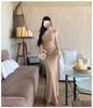 Design Sense French Pure Desire Spice Girl Hip-wrapped Suspender Dress Summer New Temperament Sexy Mesh Dress
