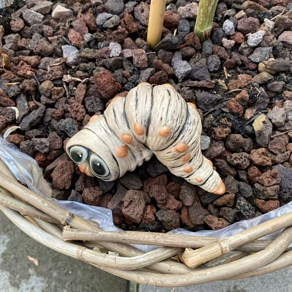 Caterpillar Statue Decorations Resins Outdoor CHILDREN'S Garden Courtyard Lawn Resin Decorative Sculpture For Home Garden Crafts