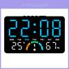 Modern Minimalist Digital Clock With Led Display And Multifunctional Bedside Alarm For Home Office Use