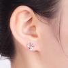 Fashionable Four-Leaf Clover Stud Earrings for Women - Sweet, Hollow Design in Japanese & Korean Style