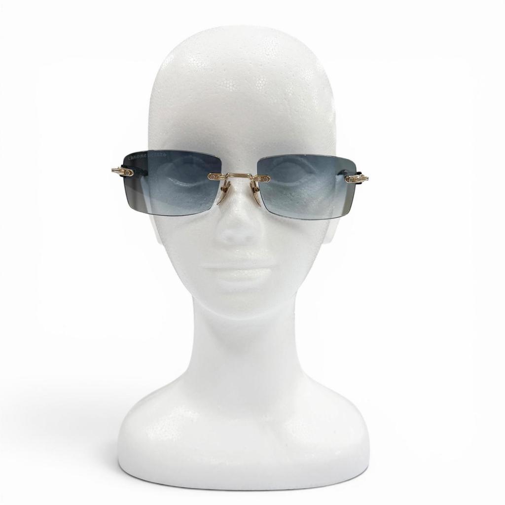 Tolle CHROME HEARTS Sonnenbrille DEEP II schwarz Herren Gebraucht